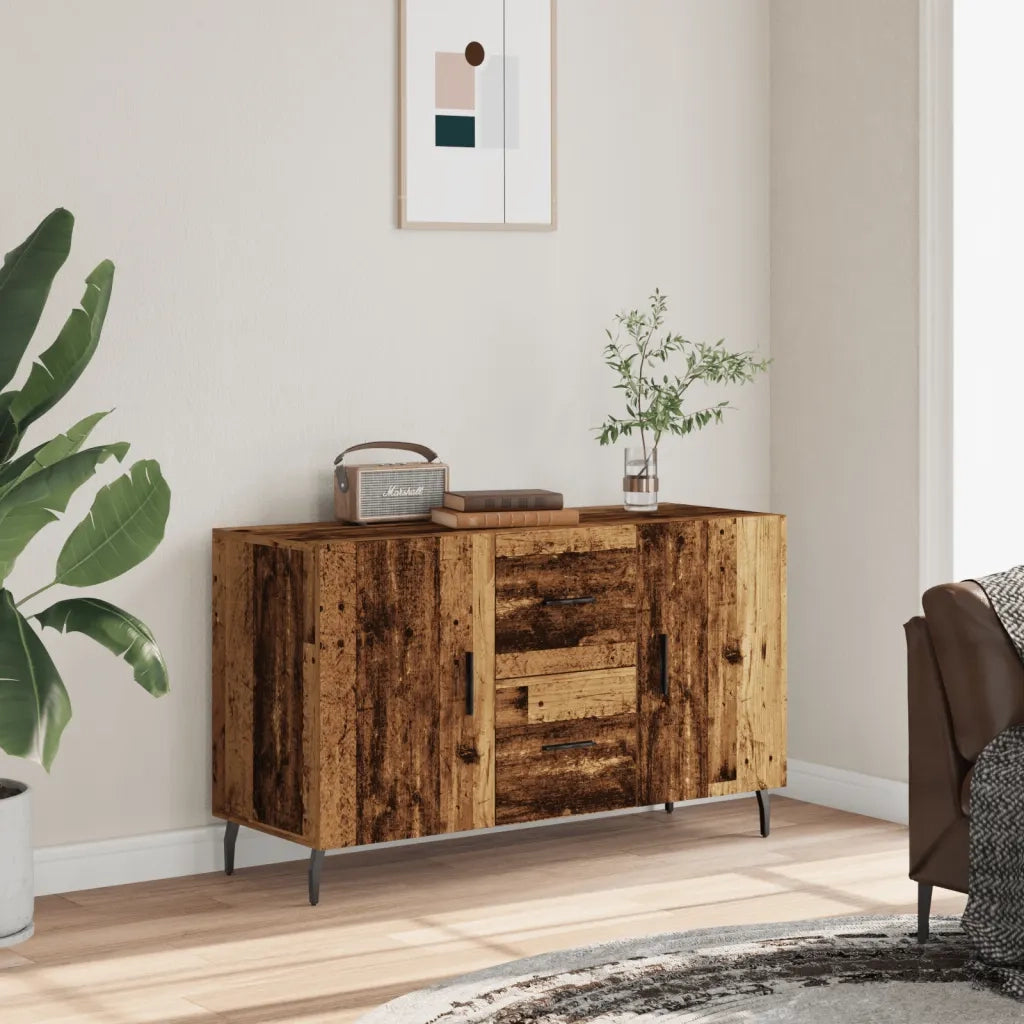 Credenza | Madia | Buffet da pranzo | Armadio da pranzo Legno Antico 100x36x60 cm in Legno Multistrato