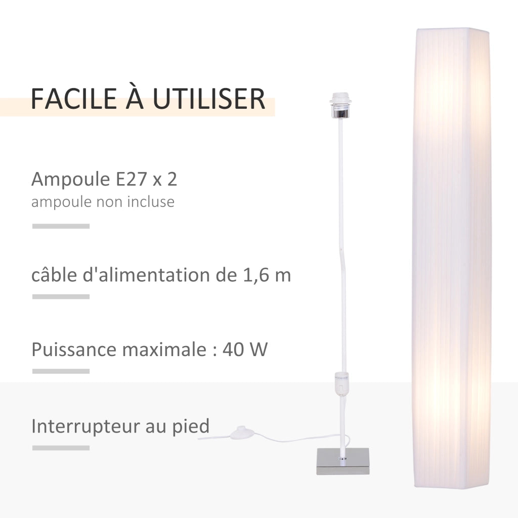 Lampada da terra ¨C zephmum ¨C 120 cm bianco