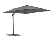 Ombrello a Braccio da Giardino 8 Stecche 300x300x235h cm Telo in Poliestere Siviglia Antracite e Grigio
