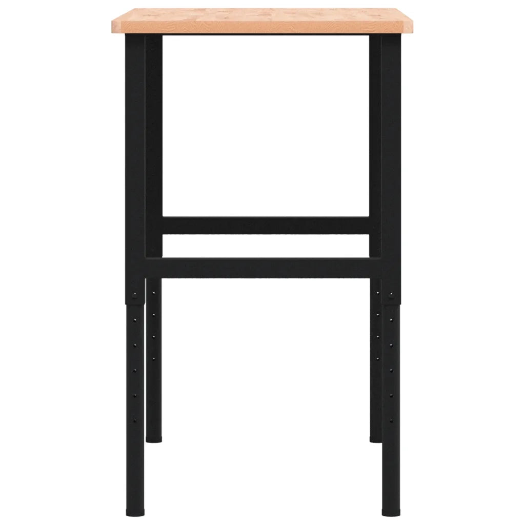 Banco da Lavoro 100x60x(71,5-98) cm Legno Faggio Rettangolare