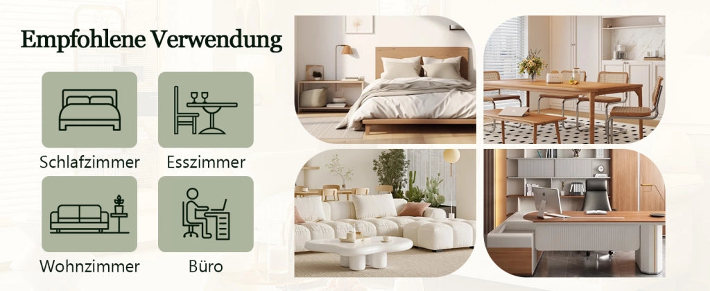 [Set di 4] Sedie da pranzo in stile lussuoso e leggero: schienale in PU bianco con goffratura verticale + gambe in metallo dorato, adatte a sale da pr