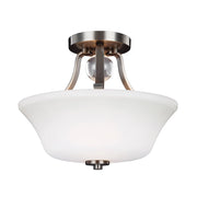 Lampada a Soffitto Industrial Nordica Trilogy Metallo Nichel Spazzolato 1 Luce E27