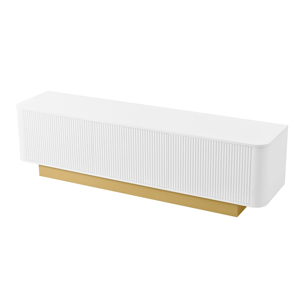 Mobile TV 170 cm ¨C MINIMAL ¨C Bianco, Design Moderno, Soggiorno, Ante, Kabelmanagement