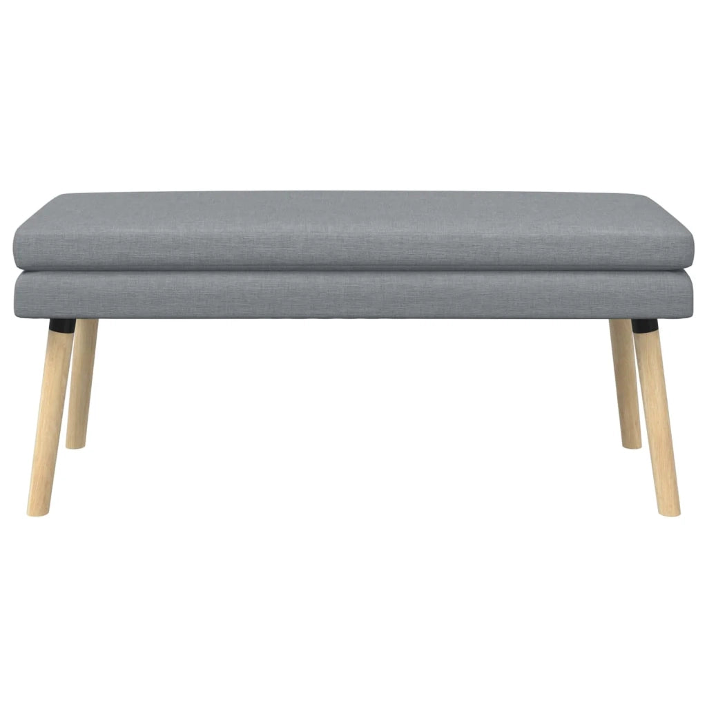Panchina a doppio strato Grigio Chiaro 110 x 40 x 47 cm Tessuto 42038445