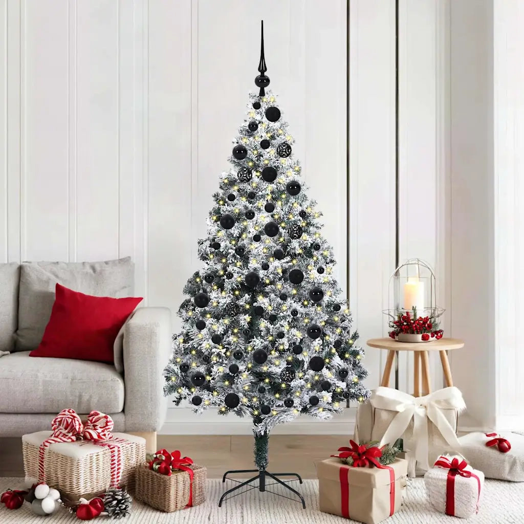 Albero di Natale artificiale con 300 LED Bianco 180 cm 3396963