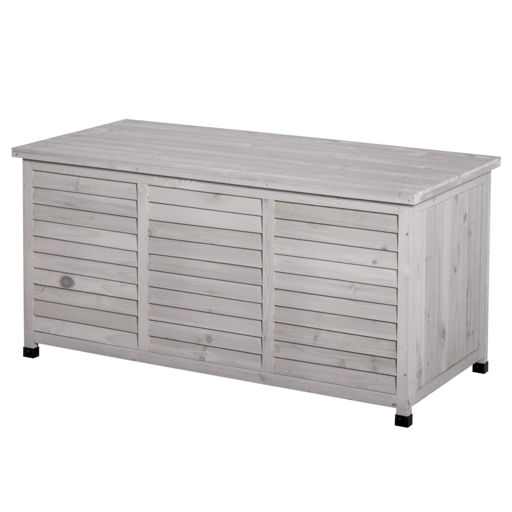 Cassa per Giardino in Legno ¨C Minimal ¨C 127x56x60 cm Grigio