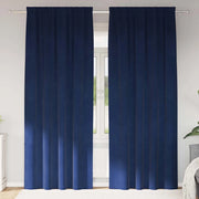 Tende oscuranti 2 pcs Blu Scuro 140 x 245 cm Velluto 4107201