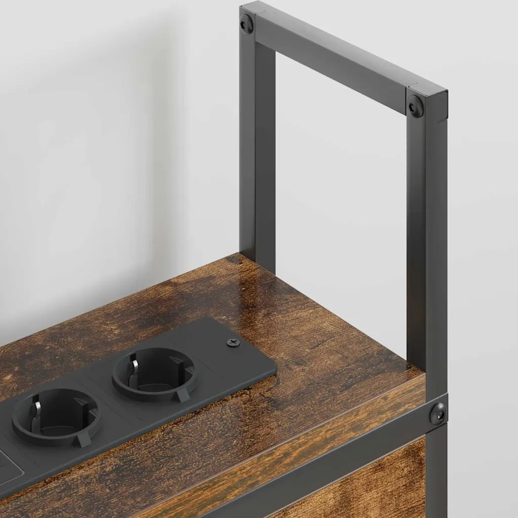 Testiera | Testata con Stazione di Carica e Storage Rovere fumo