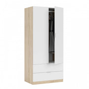 Armadio 2 Ante e 2 cassetti Cm. 80 x 52 x 180