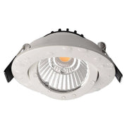 Trade Shop - Faretto Incasso Tondo Slim Luce Soffitto Box Doccia Led 8w Orientabile Dimmerabile - Bianco-bianco Naturale      -