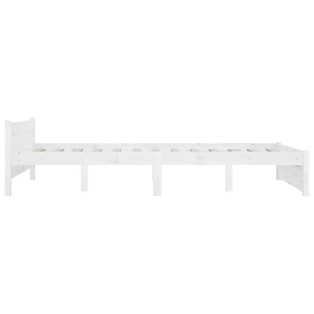 Letto matrimoniale | Letto per adulti | Giroletto con Cassetti Bianco 140x200 cm
