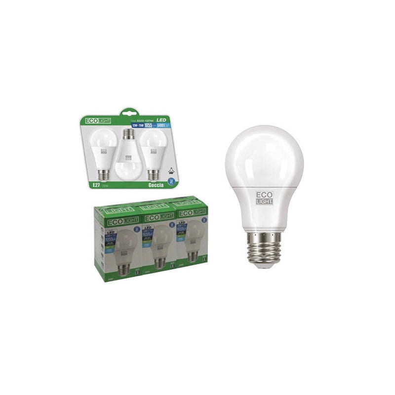 Lampadina LED E27 globo 9W luce calda 3000K confezione 3 pezzi – Ecolight