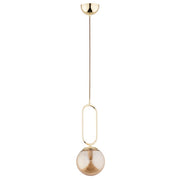 Lampada a sospensione ottone Vavil Alfa 61126 1 luce