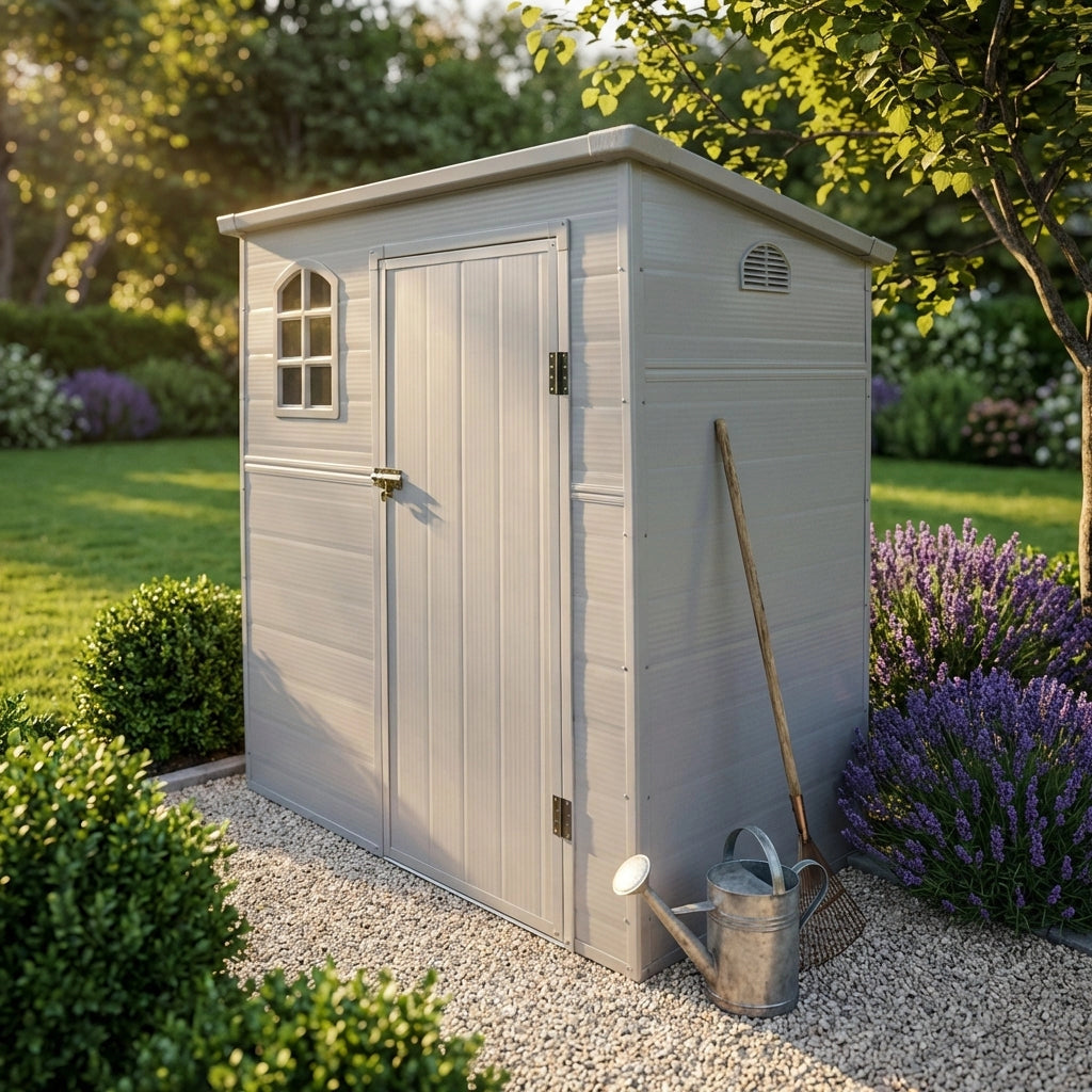 Casetta da Giardino porta attrezzi in Plastica cm 191x111x194 - GALE