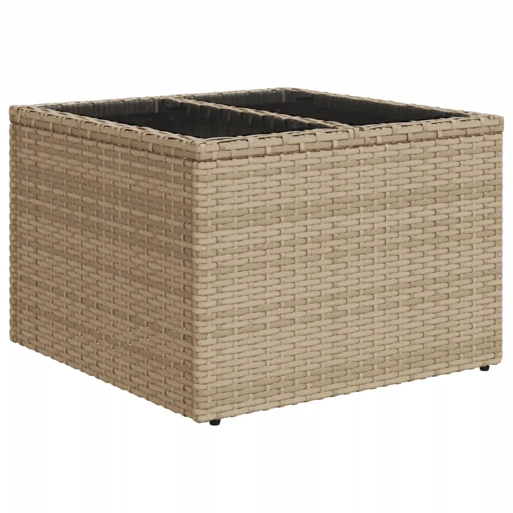 Set Divani da Giardino 7 pz con Cuscini Beige in Polyrattan 3219917