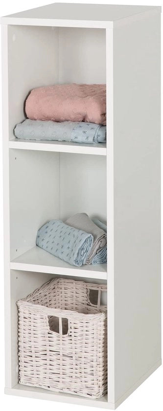 Scaffale per commode con 2 pannelli di sostegno - Raccogli rifiuti in piedi - Mobile per la stanza dei bambini - Dimensioni 88x26,5x32 cm