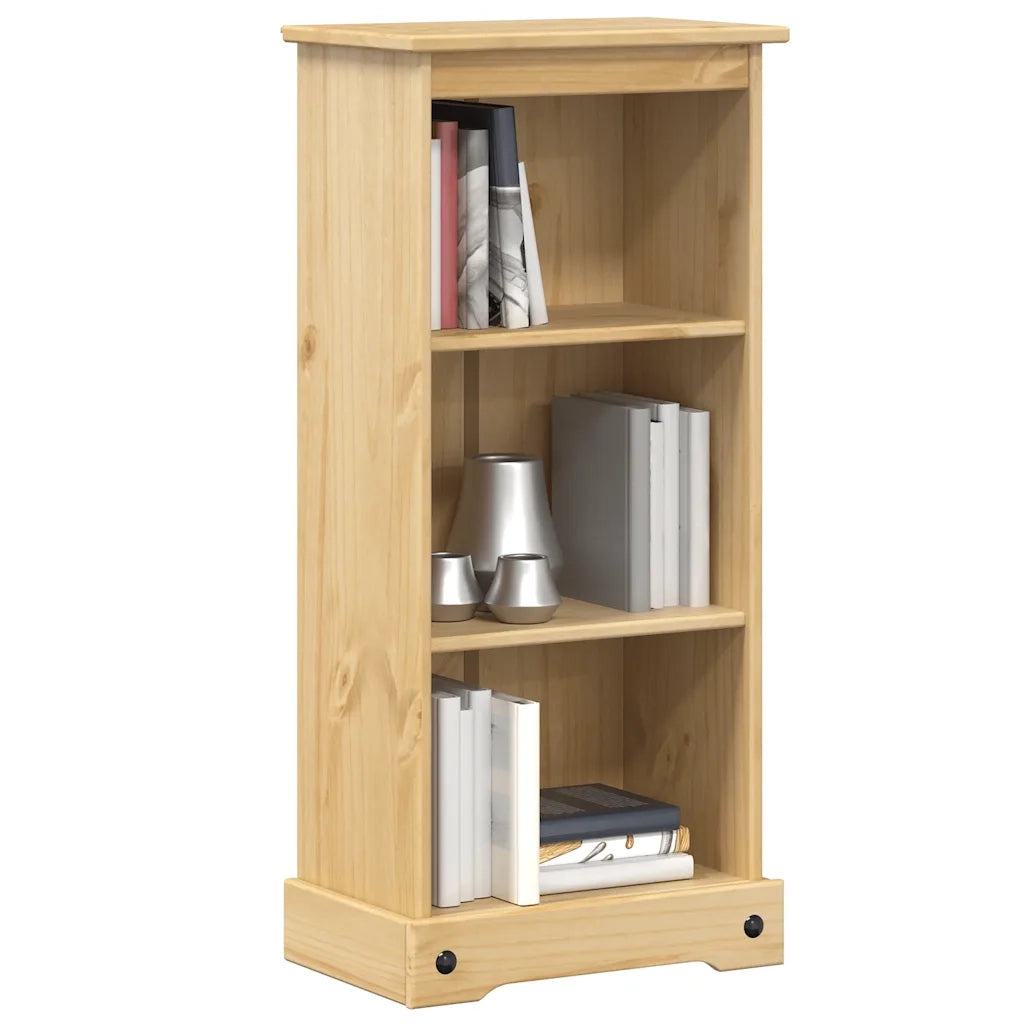 Libreria-Scaffale per Libri-Mobile di Stoccaggio Corona 46x29x100 cm in Legno Massello di Pino