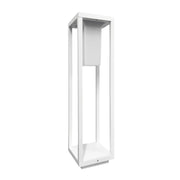 Lampada da Giardino attacco lampadine E27 IP65 H60cm Paletto Luminoso Bianco Moderno Lampioncino da Esterno per Vialetti Giardini