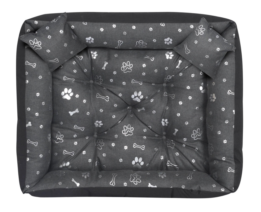 AIO FACTORY 115x95 cm Letto per cani impermeabile Silver Bones