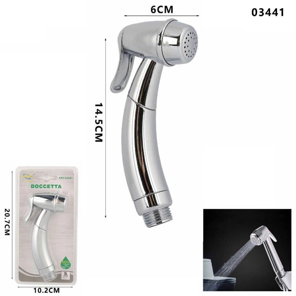 DOCCETTA RICAMBIO IDROSCOPINO CROMATA ABS WC BIDET CON ATTACCO 1/2" 03441