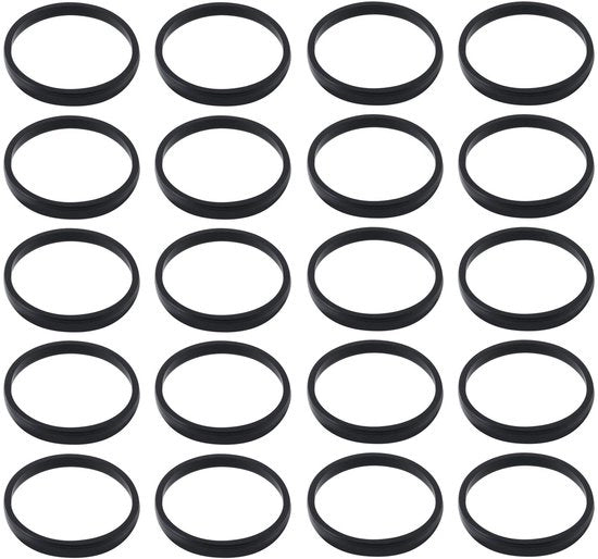 Cinture di trazione per modelli ferroviari - 20 pezzi - 17x15x2mm - Compatibile con L6241/L5716 - Presa migliorata - Stabilità circolare - Cinture di trazione per modelli ferroviari