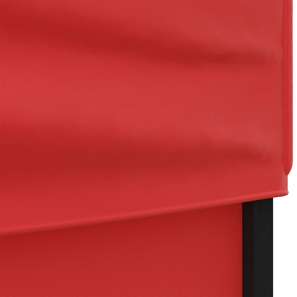Tenda per Feste Pieghevole con Pareti Laterali-Tenda Gazebo Rosso 2x2 m 602052