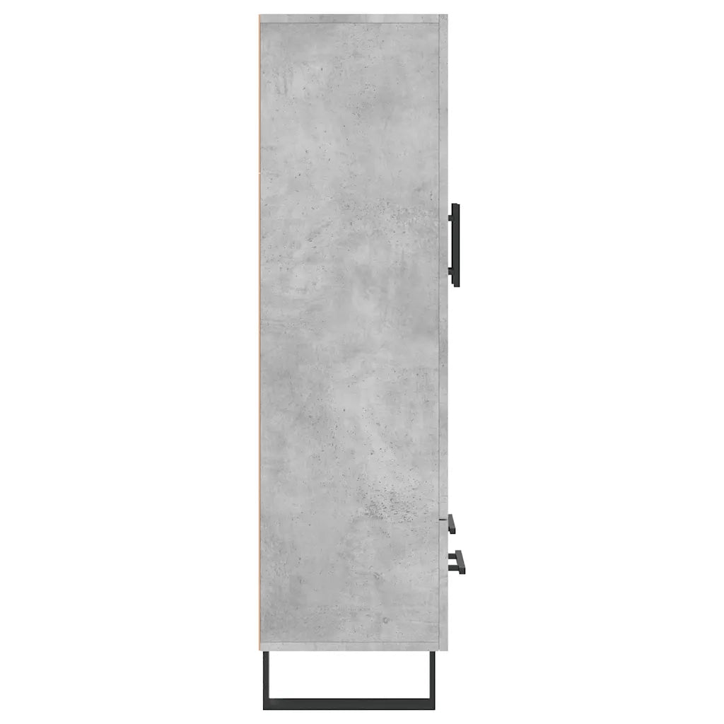 Credenza Grigio Cemento 69,5x31x115 cm in Legno Multistrato 828264