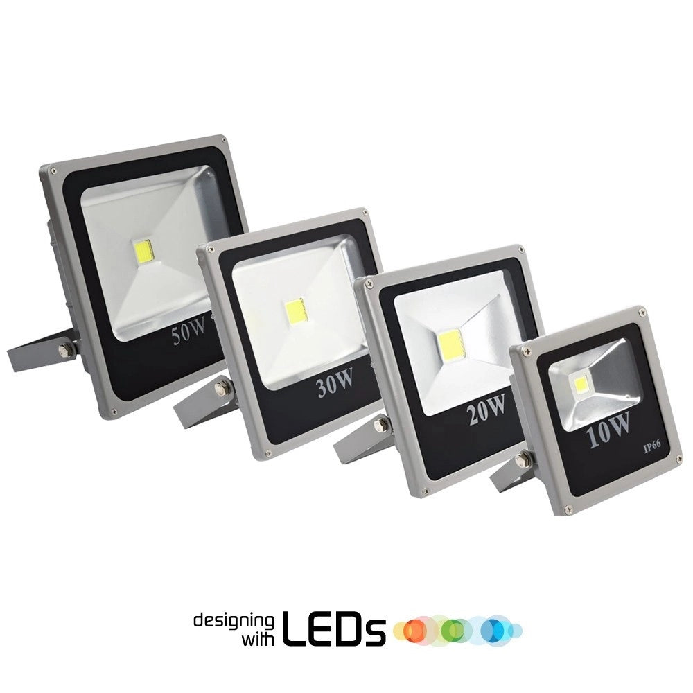 Trade Shop - Faro Led Faretto Slim Alta Luminosita' Luce Bianca 10 20 30 50 80 100 120 W Ip65 -  80 Watt