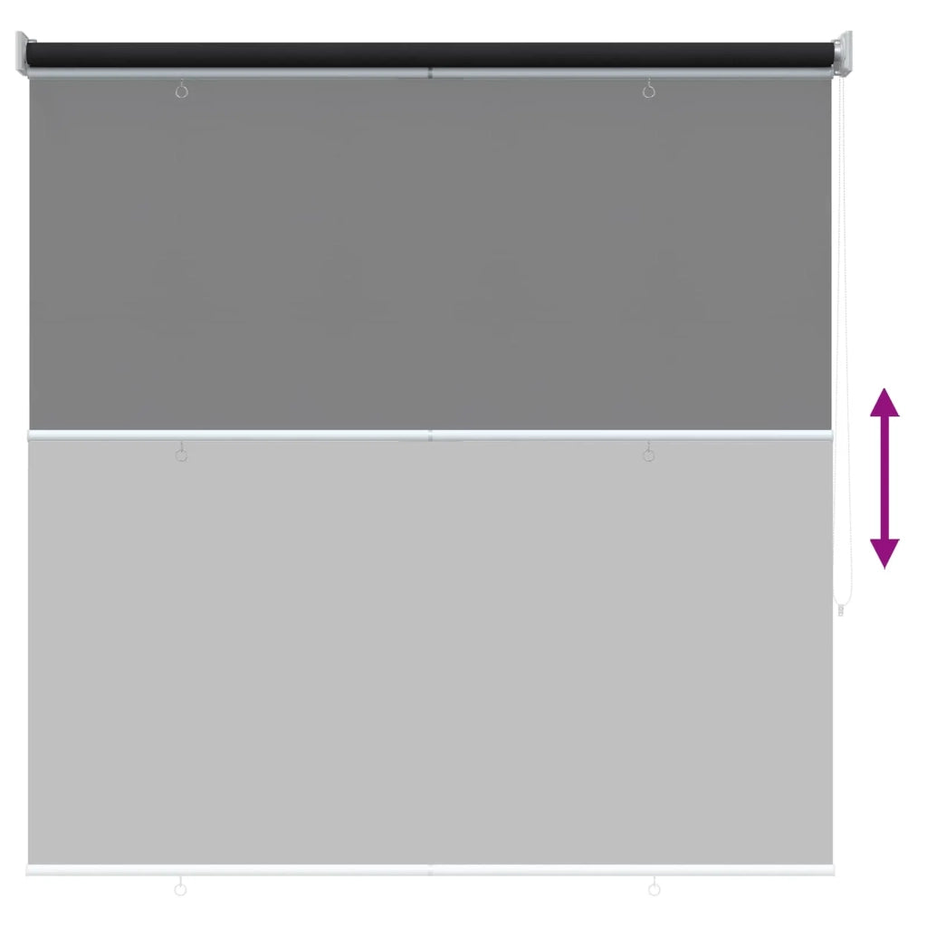 Voletta a rullo | Tenda a rullo con protezione UV Antracite 140 x 140 cm