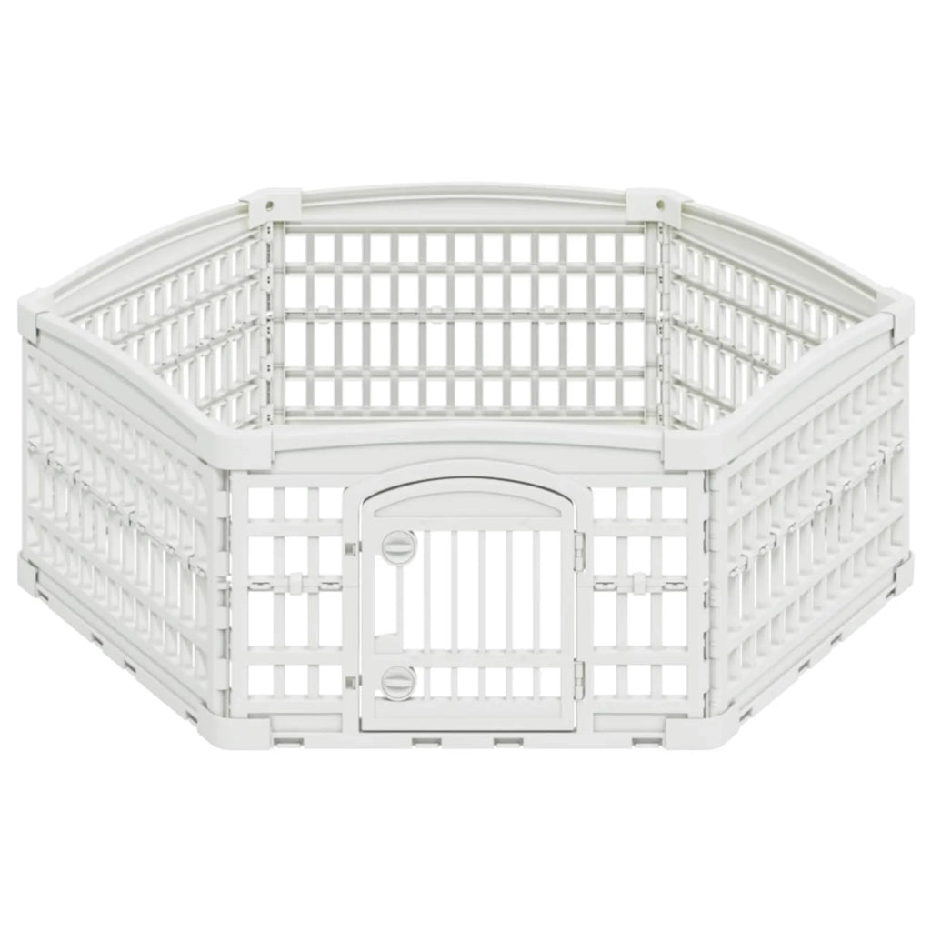 Panchetto per Cani a 6 Pannelli 122 x 106,5 x 40 cm Plastica 42027217