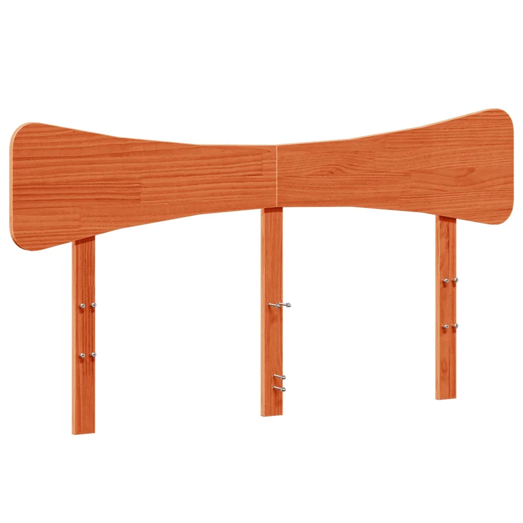 Giroletto senza Materasso-Struttura Letto Marrone Cera 120x200 cm Legno di Pino 435887