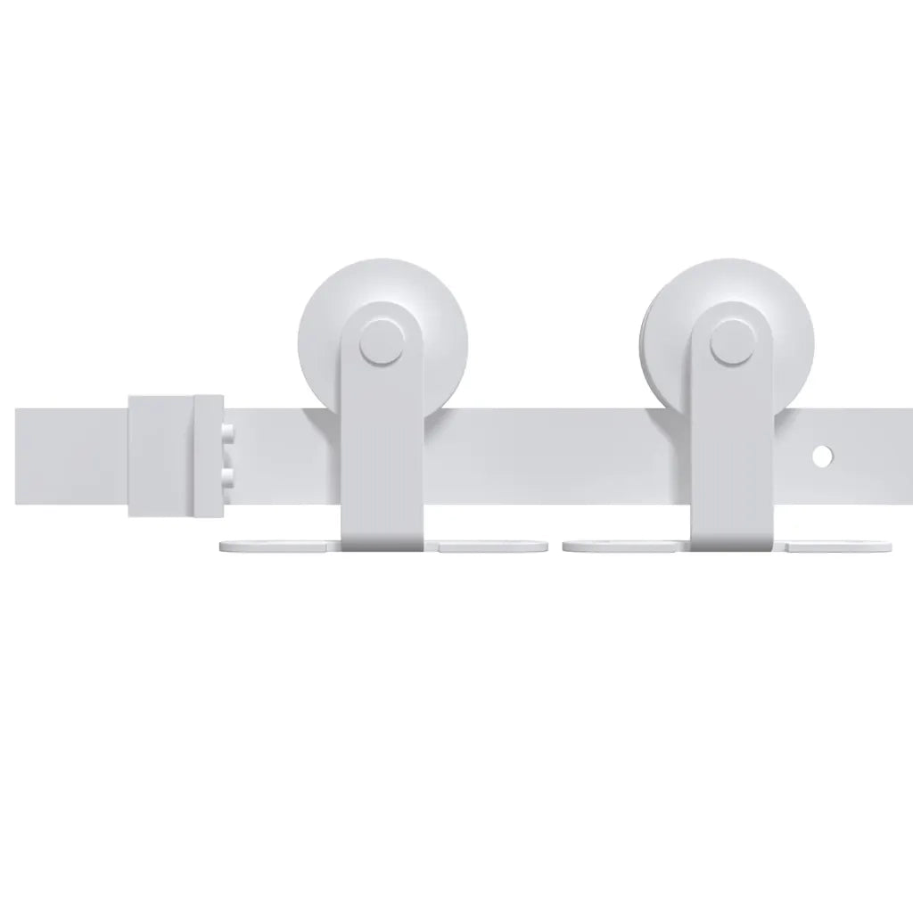 Kit Accessori per Porta Scorrevole 183 cm in Acciaio Bianco 151705