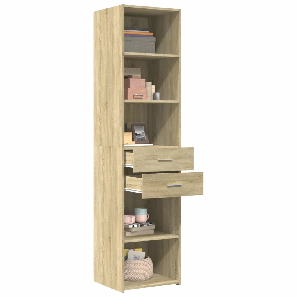 Credenza Rovere Sonoma 45x42,5x185 cm in Legno Multistrato 3281450