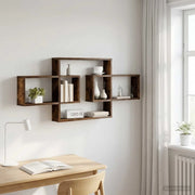 Scaffale da parete Rovere Fumo 130 x 10 x 50 cm 8012456