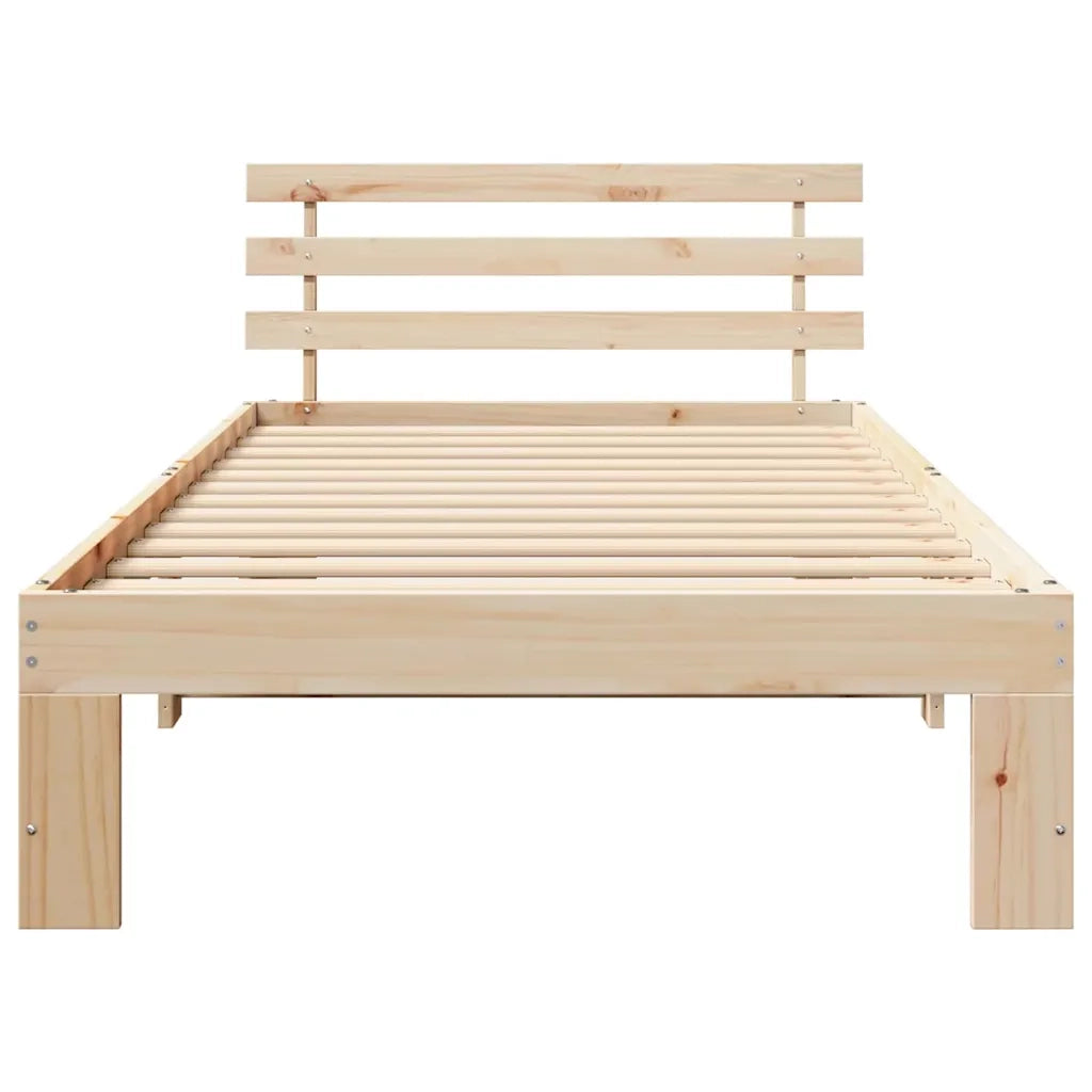 Letto singolo | Letto per adulti | Struttura del letto Naturale 80 x 200 cm Pino massello