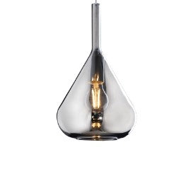 SOSPENSIONE CROMO 3 LUCI TONDA VETRI TR + 2X FU 1177CR-S3 T-TF