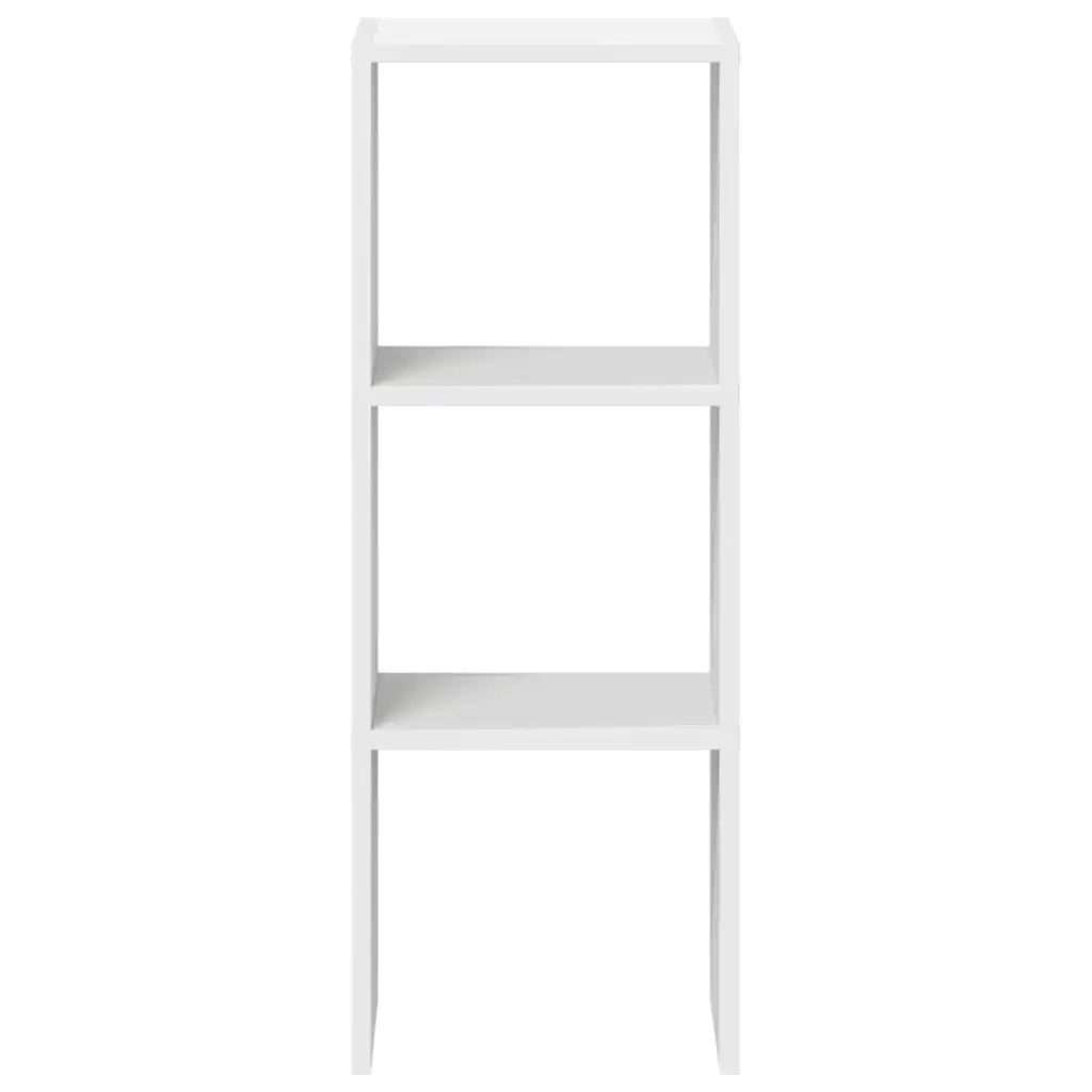 Libreria Impilabili Bianca 30x30x80 cm in Legno Multistrato 858803