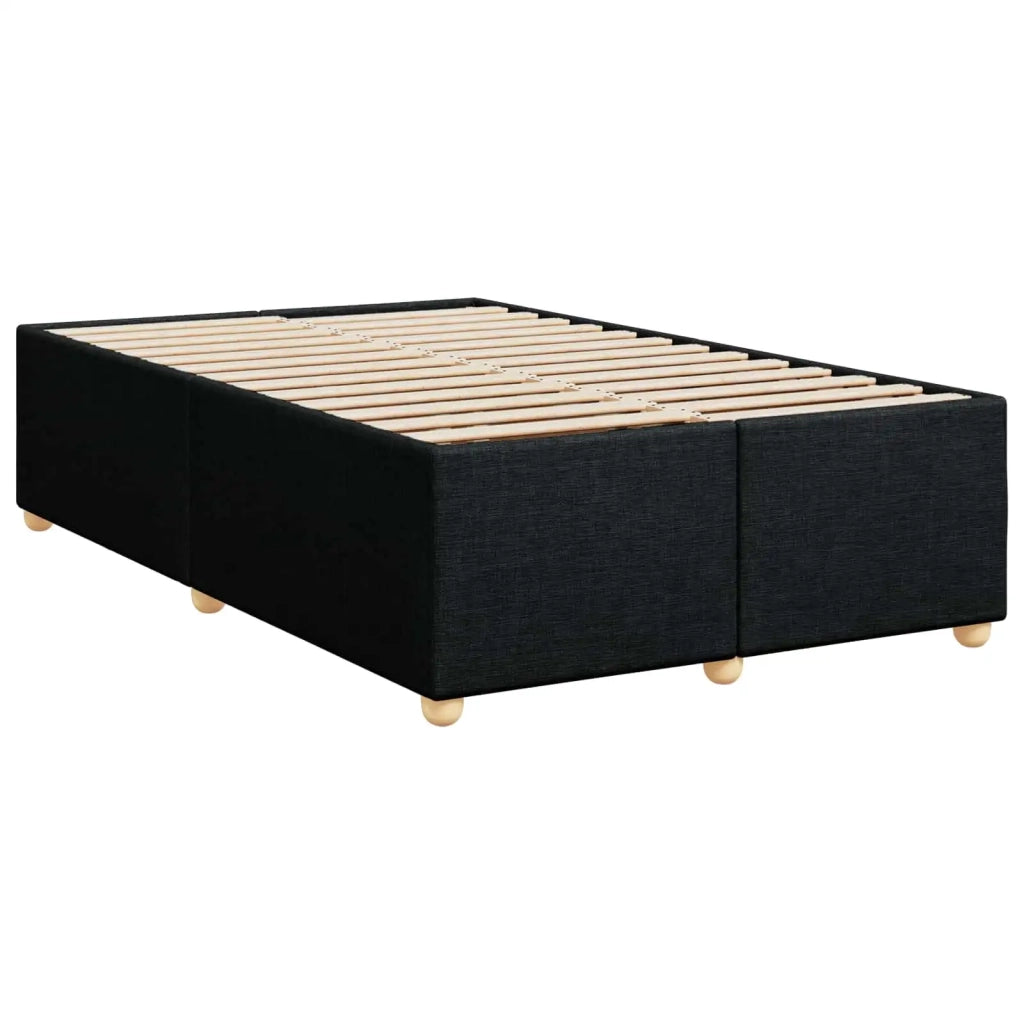 Letto box spring con materasso Nero 120 x 190 cm Tessuto 3450918