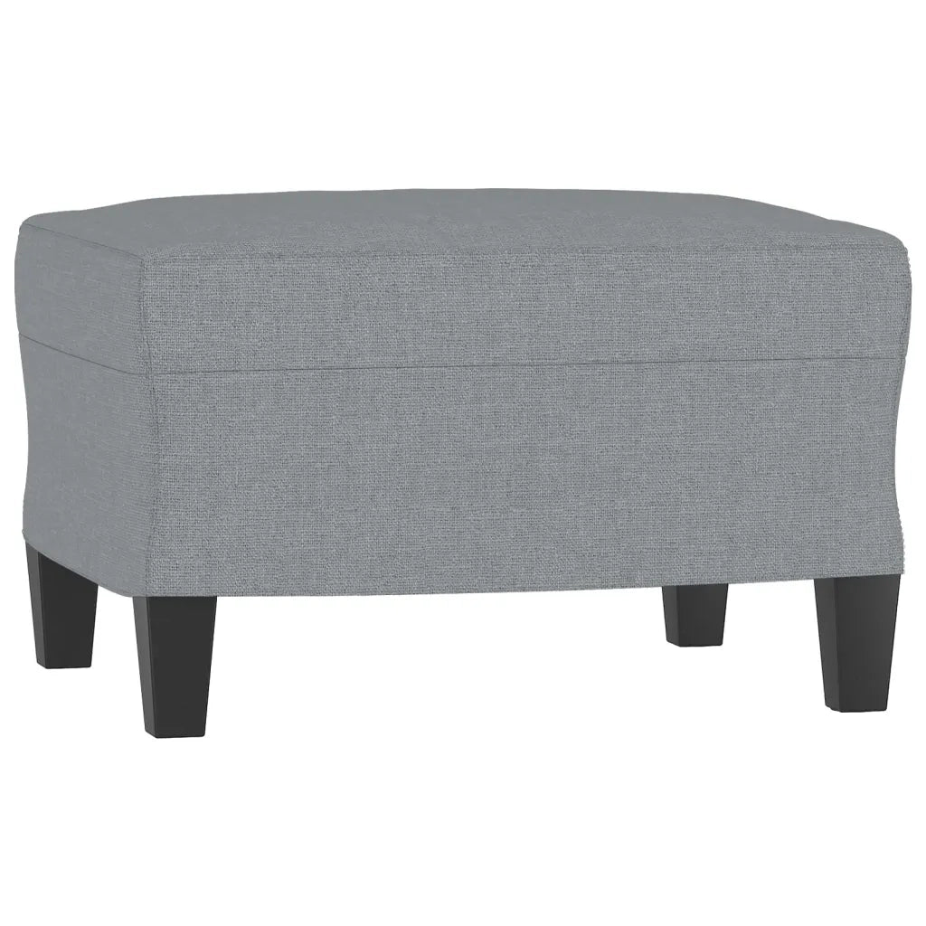 Poggiapiedi Grigio Chiaro 60x50x41 cm in Tessuto 349327