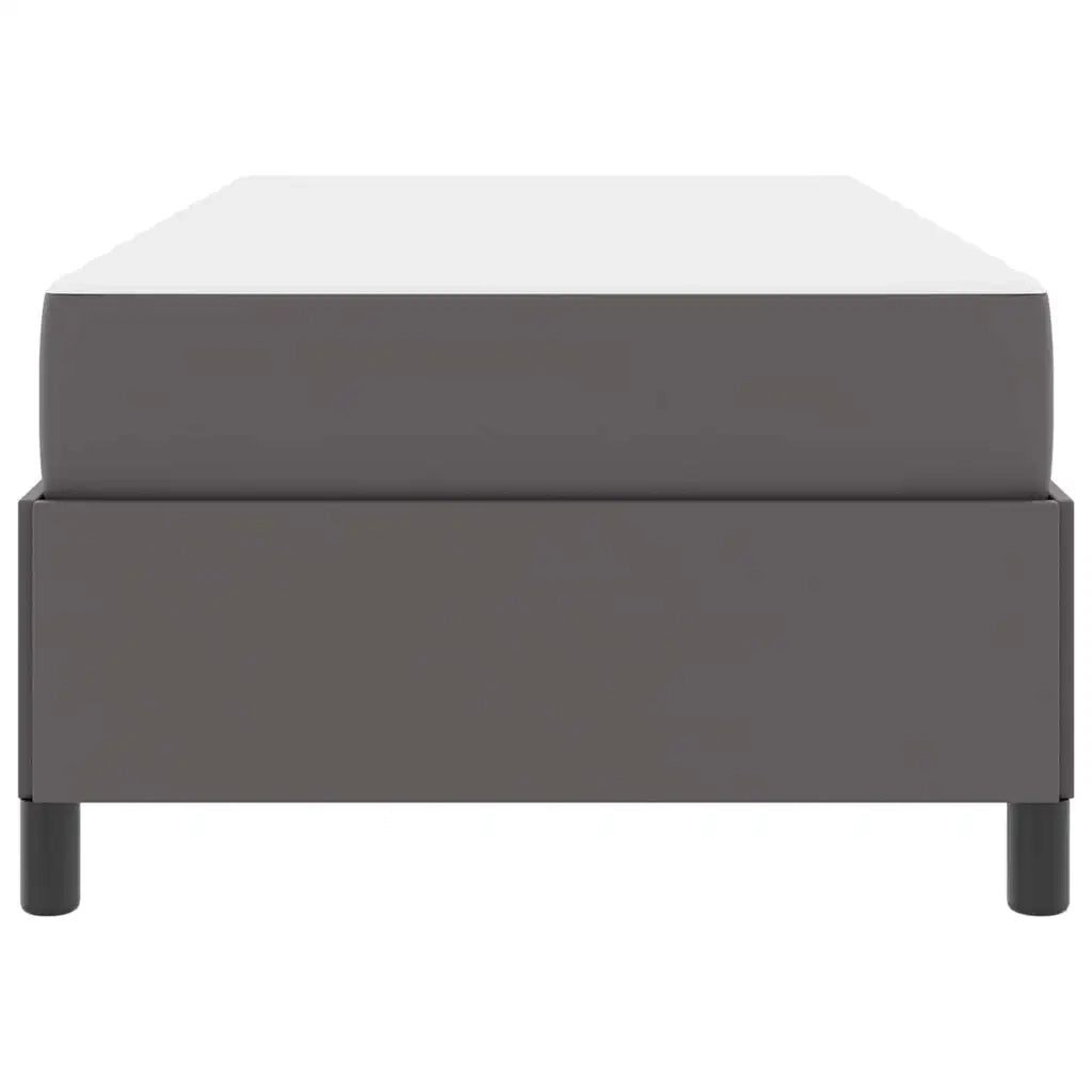 Struttura del letto con materasso-Giroletto con materasso Grigio 90 x 200 cm Tessuto 216506