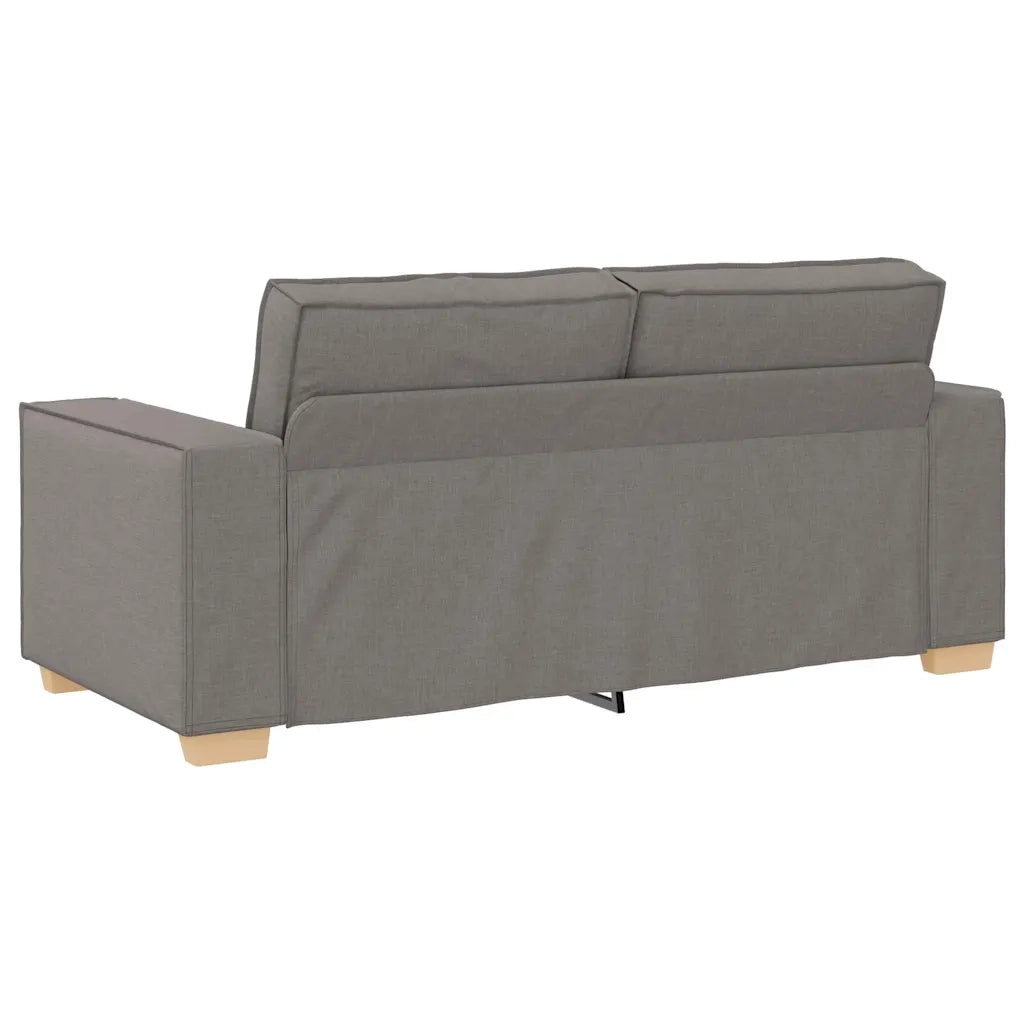Divano a 2 posti tortora 180x78x84 cm in tessuto 4104986