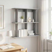 Scaffale da parete A parete Sonoma grigio 80 x 20 x 75 cm 8012081