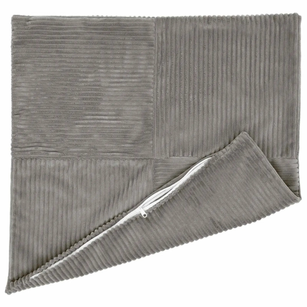 Federa 6 pcs ALMELO Grigio Chiaro 35 x 35 cm corduroy 914054