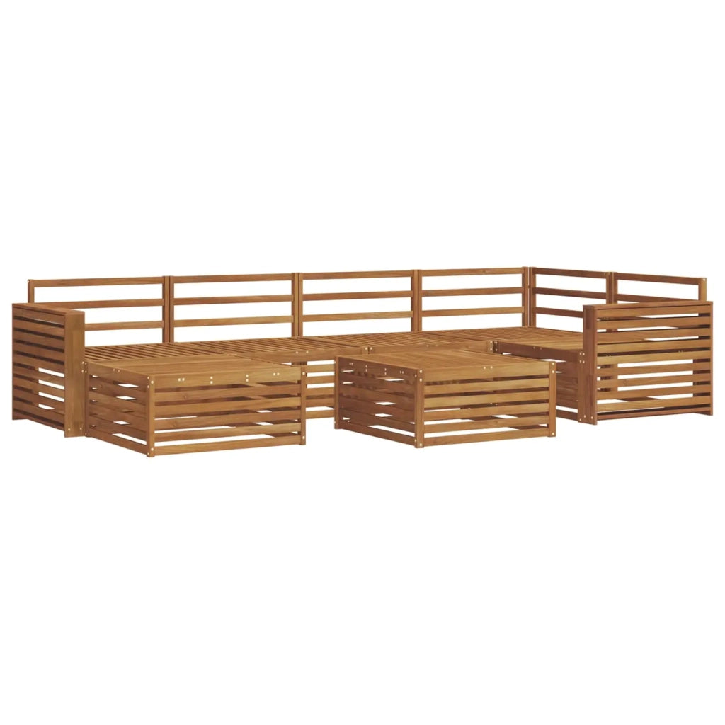Set di divani da esterno 7 pcs Naturale 3373784