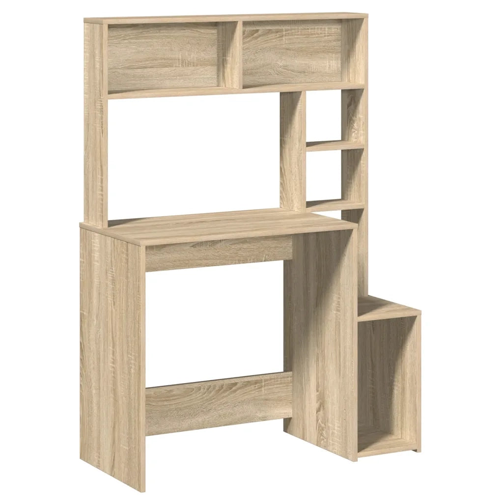 Scrivania Mensole Rovere Sonoma 100x45x140 cm Legno Multistrato 860438