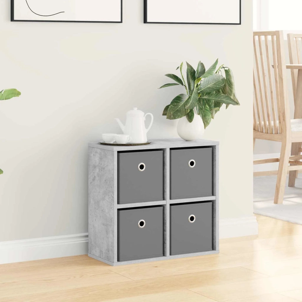 Credenza | Madia | Buffet da pranzo | Armadio da pranzo con cassetto Grigio cemento 49,5 x 22 x 47 cm