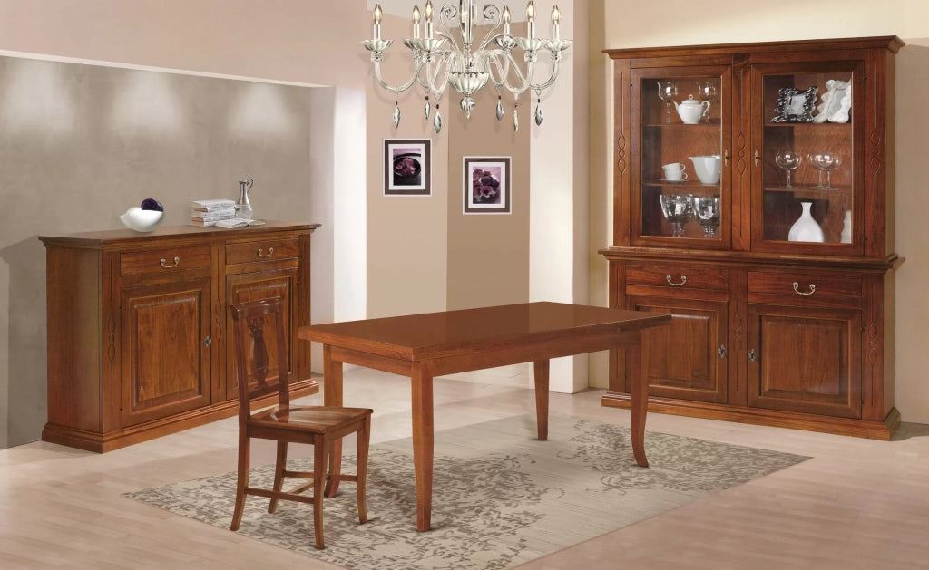 Credenzone classico legno 2 porte finitura bassano 177x48x110h (596) - Mobili 2G