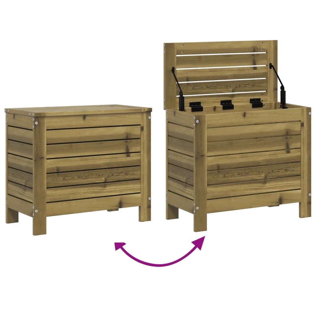 Poggiapiedi da Giardino 62x31,5x52 cm Legno Impregnato di Pino 844892