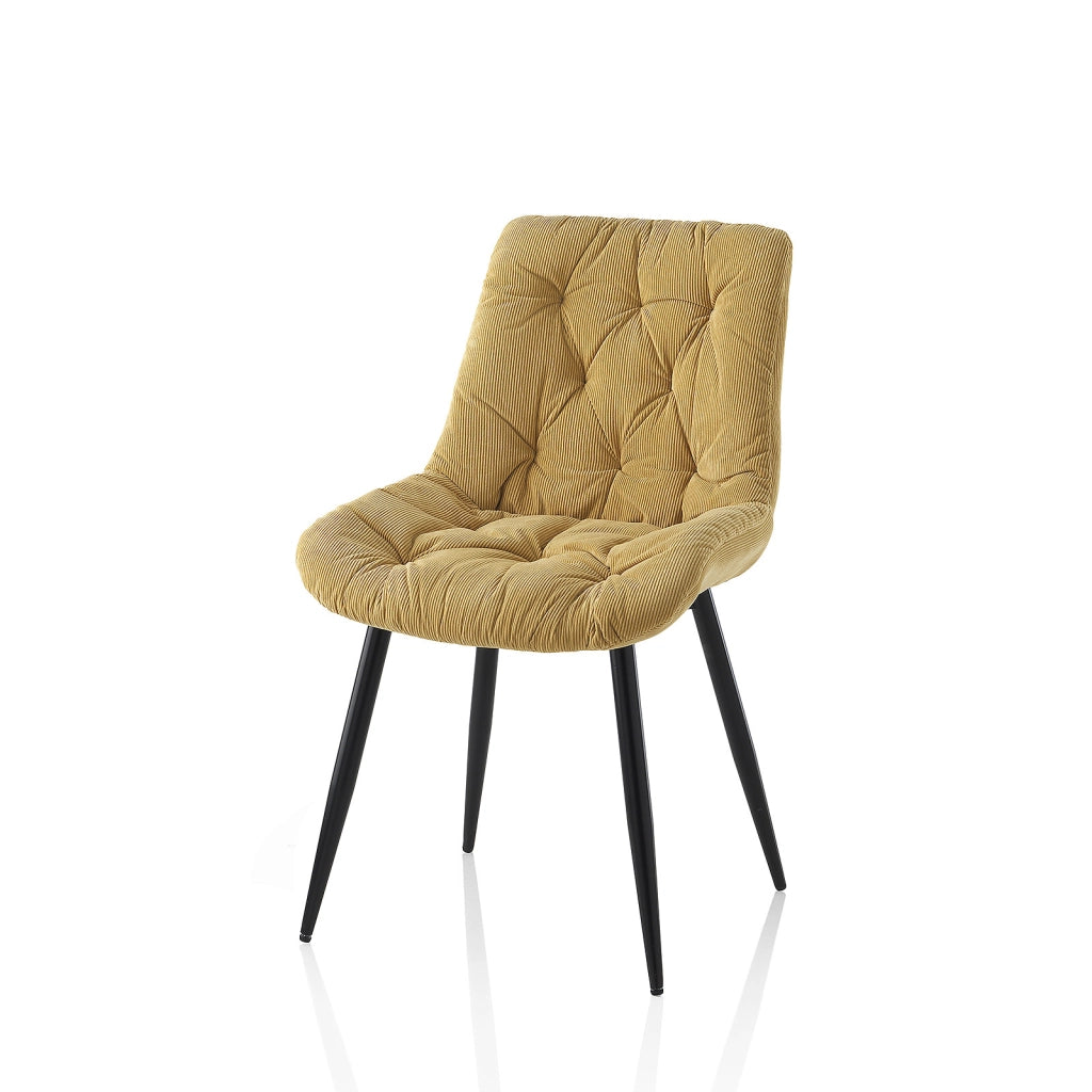 Set 4 Sedie FLORA giallo