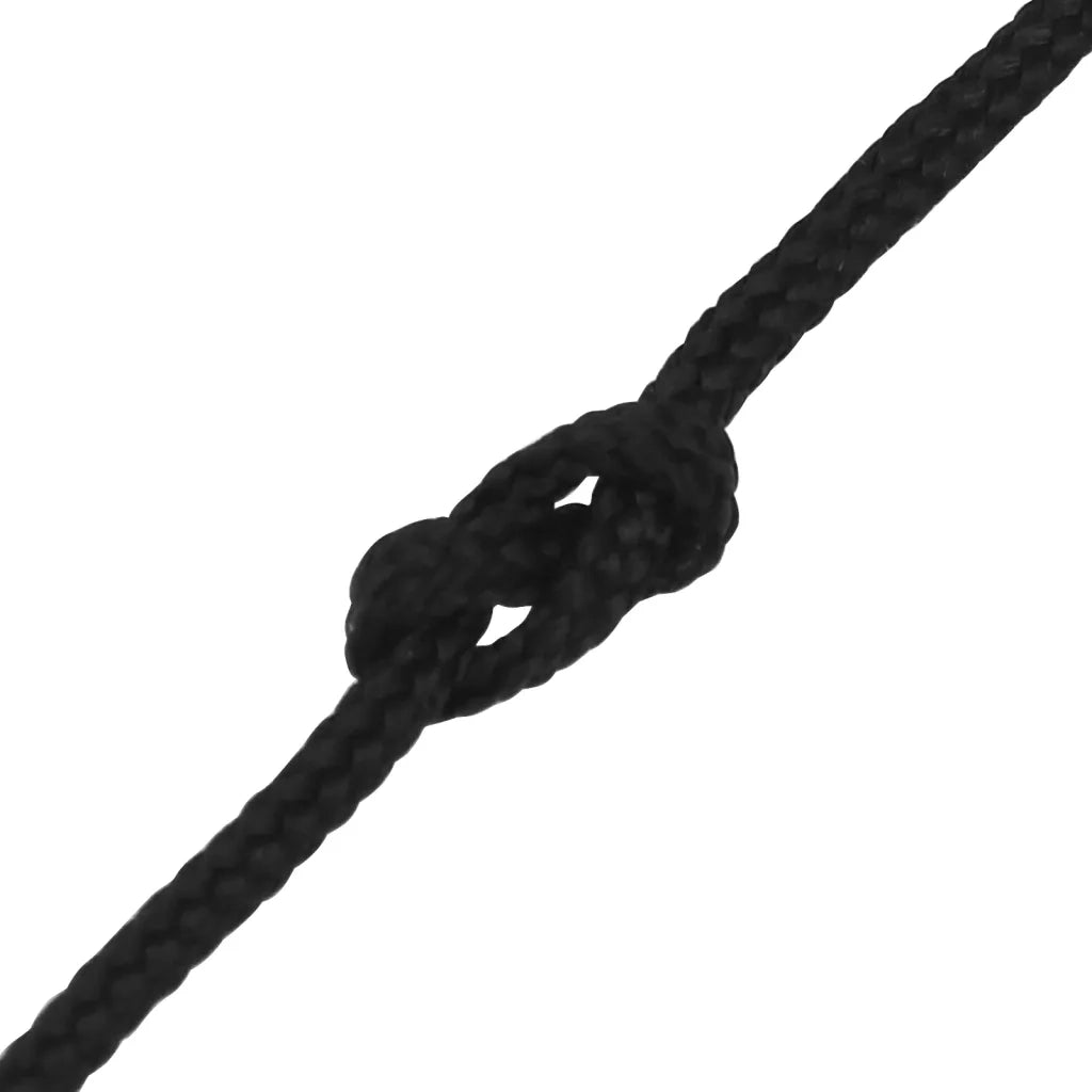 Corda per barca Completamente Nera 4 mm 100 m in Polipropilene 152488